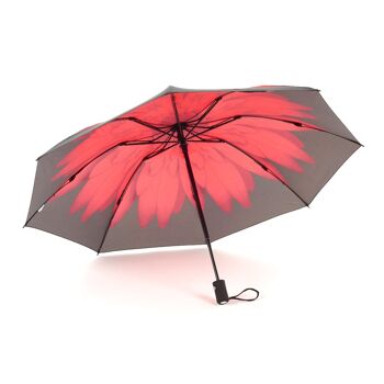 Parapluie pliant inversé Everyday Daisy rouge - EDRFFRD 3