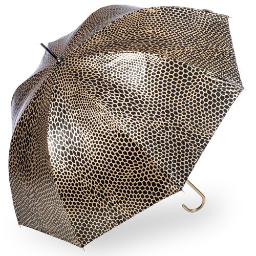 Metallic Snake Skin Print - Gold Umbrella - EDSASSG