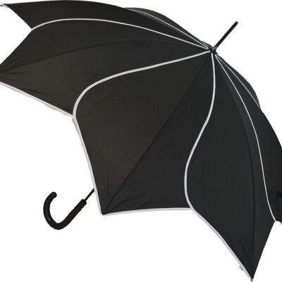 Schwarzer Wirbelregenschirm - EDSSWBL