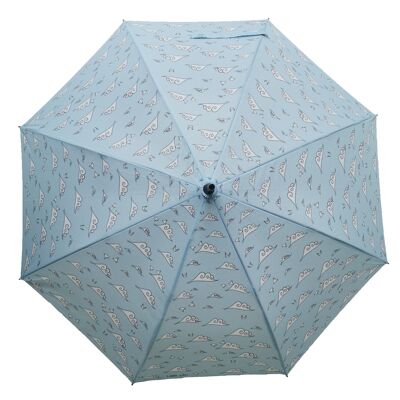 Laura Wall Clouds Design Compact Umbrella - LWFC
