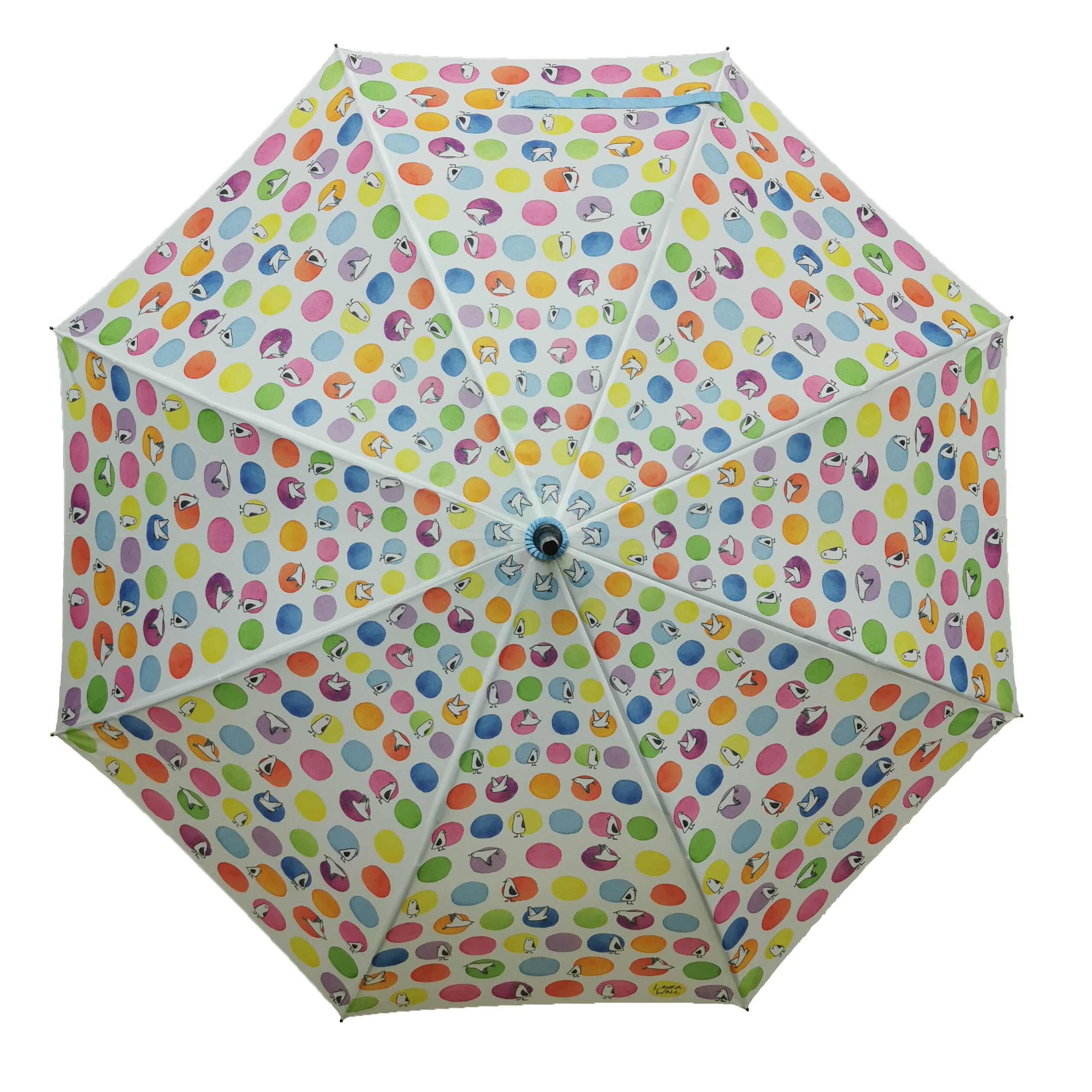 Ombrello compatto Laura Wall Polkadot Design - LWFD