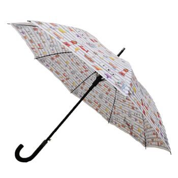 Parapluie compact Laura Wall Stripes Design - LWFS 4