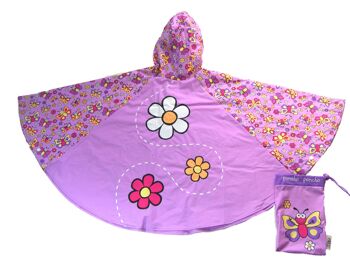Poncho de pluie enfant style papillon par Bugzz Kids Stuff (pack de 6) - PONBY 2