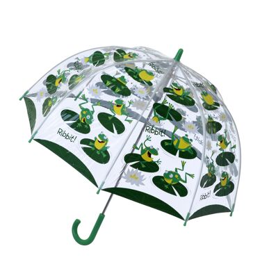 Paraguas de PVC Frog para niños de Bugzz @ Soake Kids - SBUFG