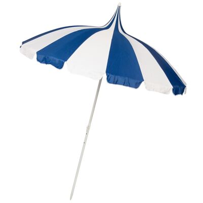 Parasol de Jardin ou de Plage Style Pagode Marine et Crème - SGPPNC
