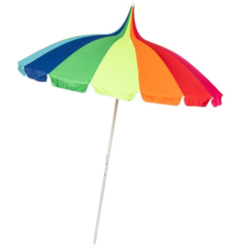 Pagoda style Garden or Beach Parasol Rainbow - SGPPRAIN