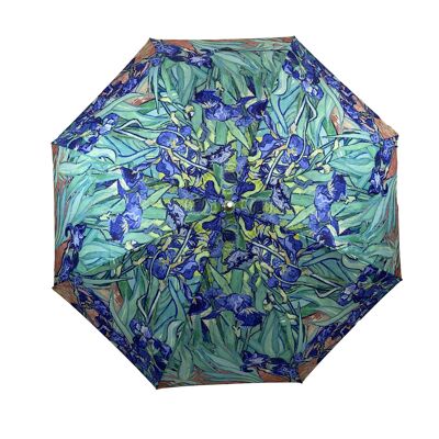Ombrello pieghevole StormKing Van Gogh Irises in confezione regalo - SKAFIR