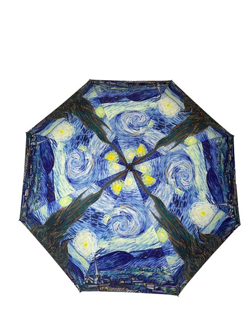 StormKing Van Gogh Starry Night Folding Umbrella Gift Boxed - SKAFSN