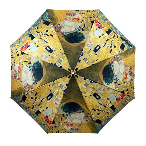 StormKing Klimt The Kiss Folding Umbrella Gift Boxed - SKAFTK