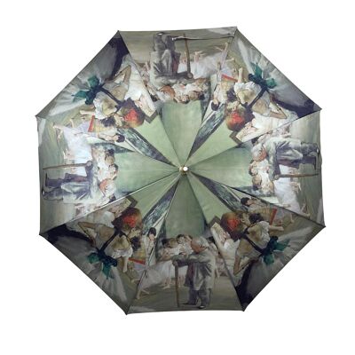 Storm King Classic Degas Ballet Lesson Walking Stick Umbrella - SKCADBC