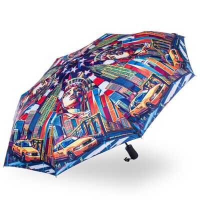 Paraguas plegable de color Storm King New York en caja de regalo - SKCFNYC