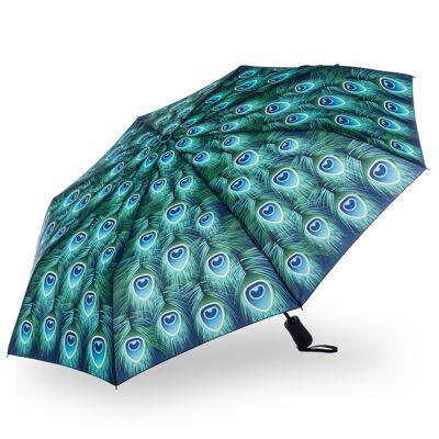 Ombrello pieghevole Storm King Peacock in confezione regalo - SKNFPEA