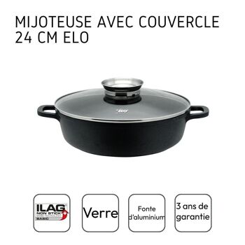 Mijoteuse ronde avec couvercle Elo Alucast 4