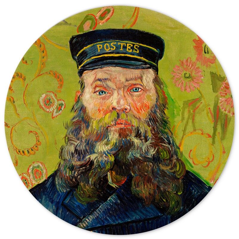Wall circle The Postman Vincent van Gogh - 75 cm - crooked circle