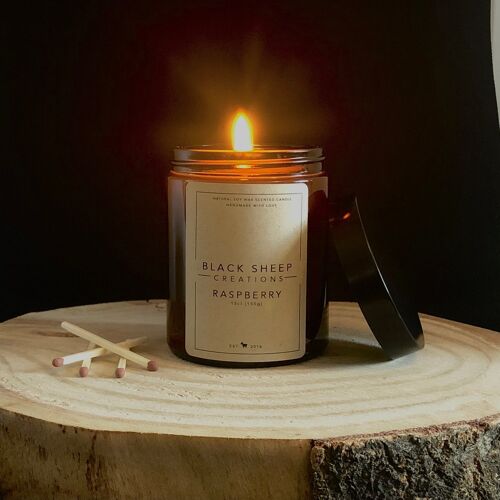 Raspberry Apothecary candle - Small