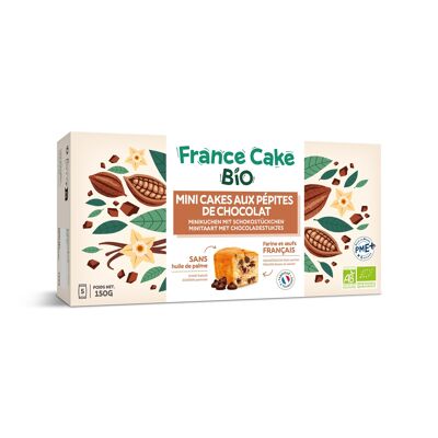 Mini tarta con chispas de chocolate - France Cake Bio