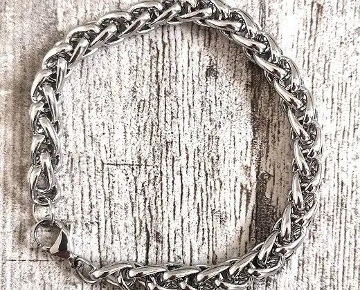 Bracciale acciaio Braid