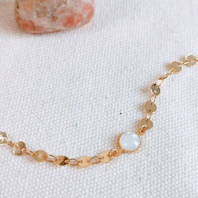 Golden mother-of-pearl EVA bracelet