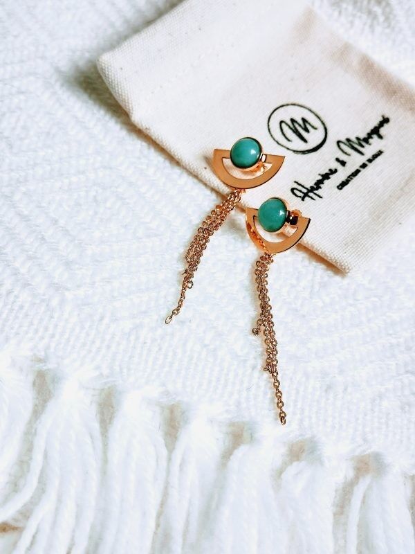 Orecchini ISIS amazzonite