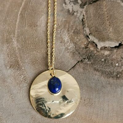 AMÉLIE golden lapis lazuli necklace