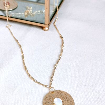 Mother-of-pearl LARA long necklace