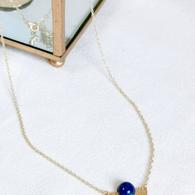 NOLWENN gold lapis lazuli necklace