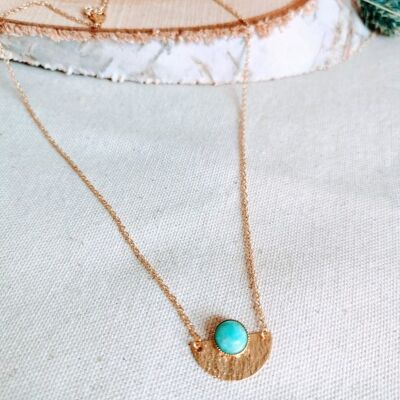 NOLWENN gold amazonite necklace