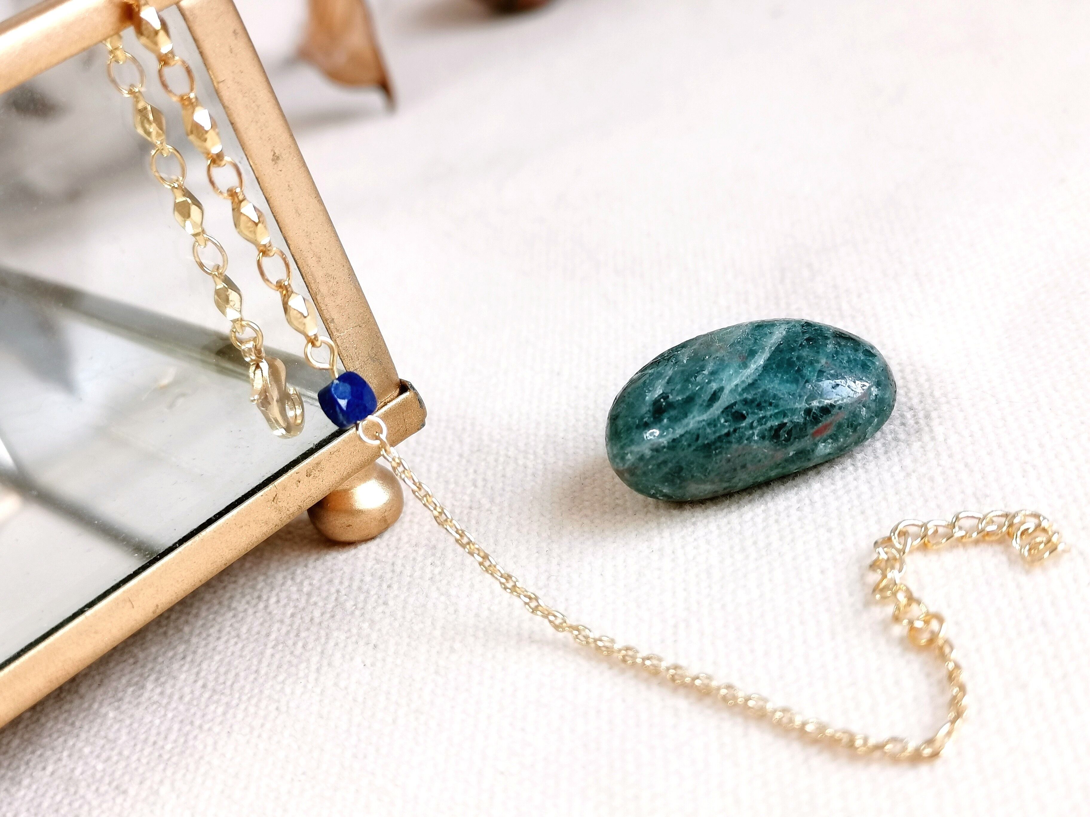 Asymmetrisches Armband LUCIE Lapislazuli