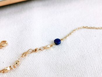 Bracelet asymétrique LUCIE lapis lazuli 3