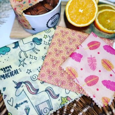 Bee Wraps: organic reusable food wrap made from beeswax