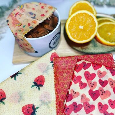 Bee Wraps: reusable food wrap