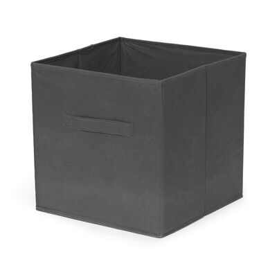 Caja de almacenamiento, 27 x 27 x H.28 cm, Gris, RAN9472