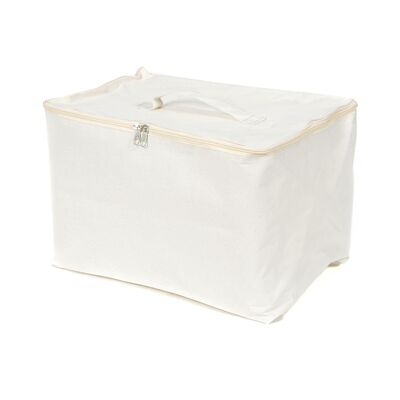 Soft storage basket, 39 x 26 x H.27 cm, White, RAN8490