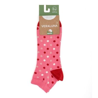 Veraluna Bio-Socken Pink Dots Ankle