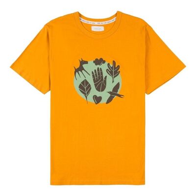 T-shirt Kako curcuma in cotone biologico