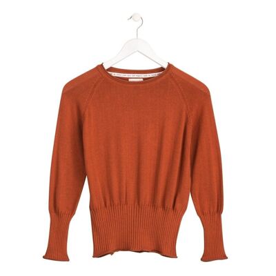 ORGANIC COTTON JERSEY KAJI FAIR TRADE PRODUCT paprika