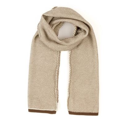 ORGANIC COTTON SCARF ON FAIR TRADE PRODUCT cocoa salt