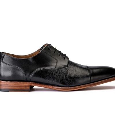 Johannes shoe black leather sole
