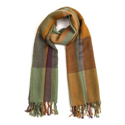 WOOL SCARF HEIWA FAIR TRADE PRODUCT bootroot curcuma