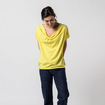 CHEMISE EN COTON BIO EGAO PRODUIT ÉQUITABLE jaune 7