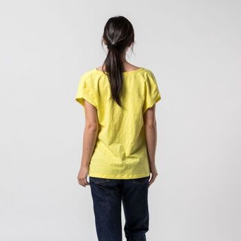 CHEMISE EN COTON BIO EGAO PRODUIT ÉQUITABLE jaune 8