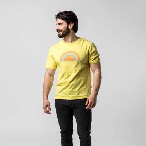 Camiseta Algodón Orgánico Amahou Amarillo Producto de Comercio Justo