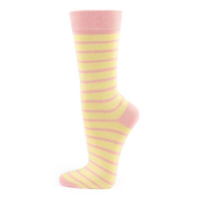 Veraluna Organic Socken Streifen Gelb