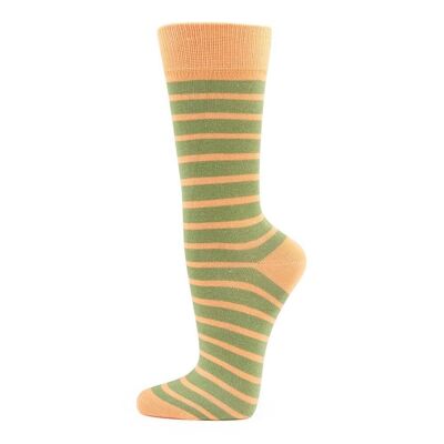 Veraluna Organic Socks Stripes Green