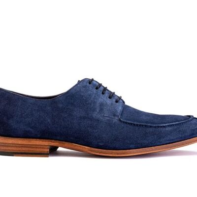 Jean shoe blue leather sole