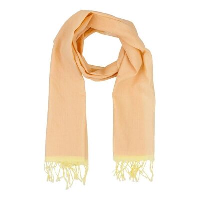 COTTON SCARF KAEDE FAIR TRADE PRODUCT pink yellow