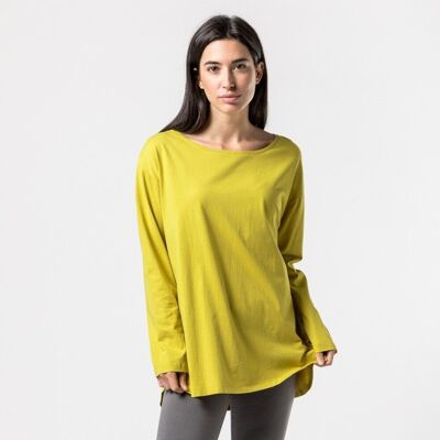 CAMICIA DI COTONE BIOLOGICO WUJI PRODOTTO DEL COMMERCIO EQUO SOLIDALE olio