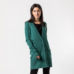 CARDIGAN EN COTON BIOLOGIQUE FERT PRODUIT ÉQUITABLE épicéa