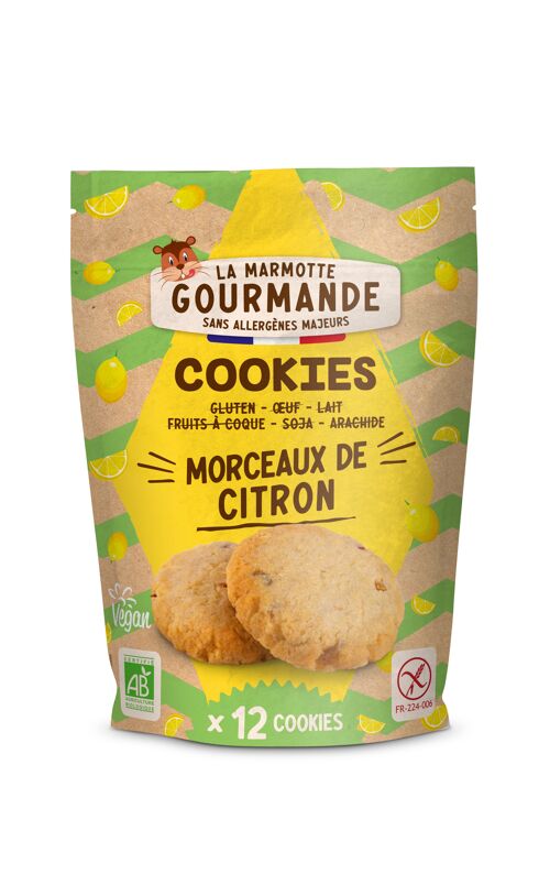 Cookies morceaux de citron