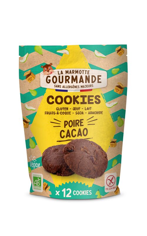 Cookies poire cacao